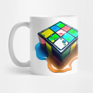 Melting rubik cube Mug